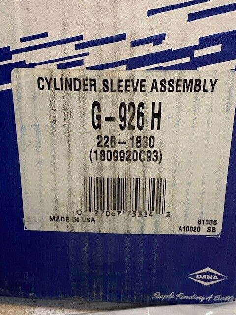 Clevite Cylinder Sleeve Assembly G-926H, 226-1830, 1809920C93