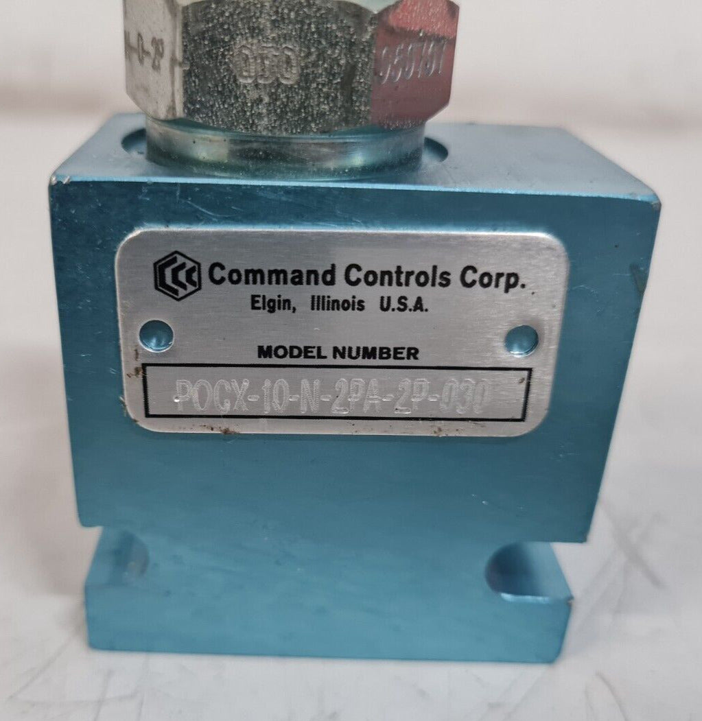 Command Control Corp Pressure Relief Valve POCX-10-N-2PA-2P-030 | 050707