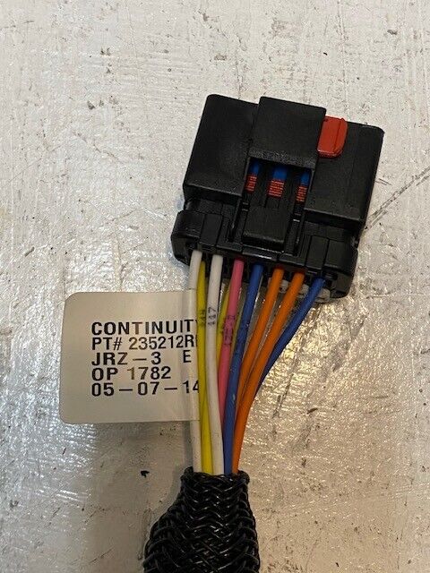 Continuity Test Wiring Harness 235212REV-B | JRZ-3 | OP1782 | 05-07-14