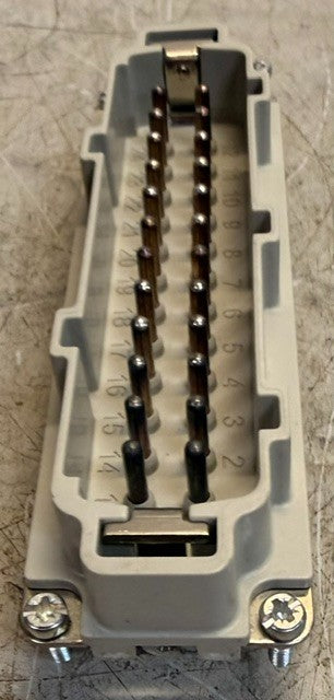 EPIC H-BE-24-SS-DR Heavy Duty Industrial Male Connector Insert 10196000