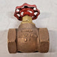 United Brass Works 1" Globe Valve 200 WOG