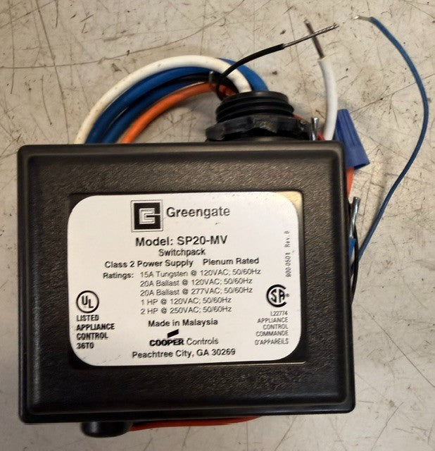2 Quantity Greengate SP20-MV Switchpack Class 2 Power Supply Plenum Rated (2QTY)
