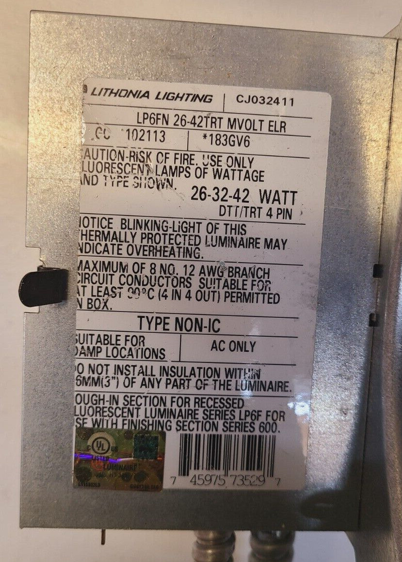 Lithonia Lighting LP6FN 26-42TRT MVOLT Recessed Trim 26-32-42 Watts