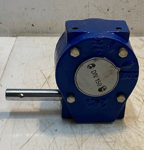 Dimax DN 150 Butterfly Gearbox Valve Actuator Shaft Gear Operator Drive Blue