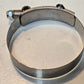 10 Quantity of Breeze T-Bolt Hose Clamps Min Diameter 3.25" SS Band (10 Qty)