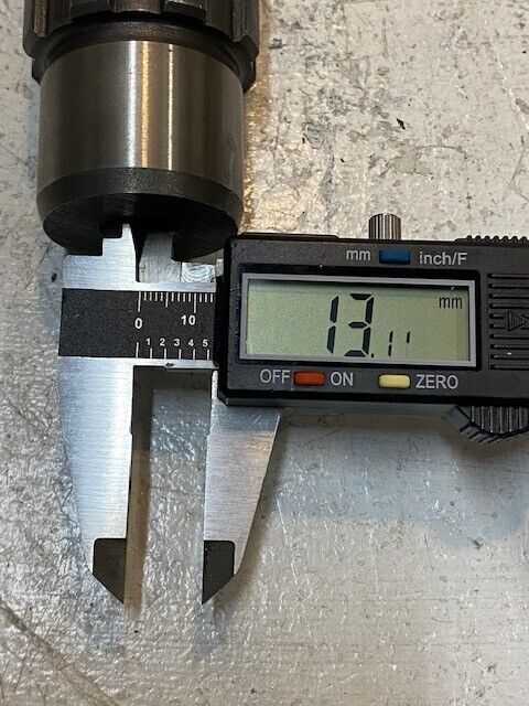 Shaft 11-3/4" Long 6-Spline End 34mm OD 5mm ID 38mm End 13mm ID