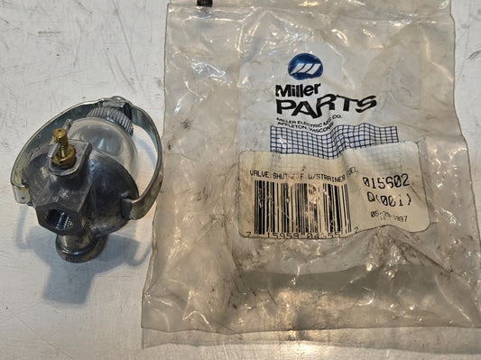 Miller Parts 015602 Fuel Valve Shut-off with Strainer | 715959043557 | Q(001)