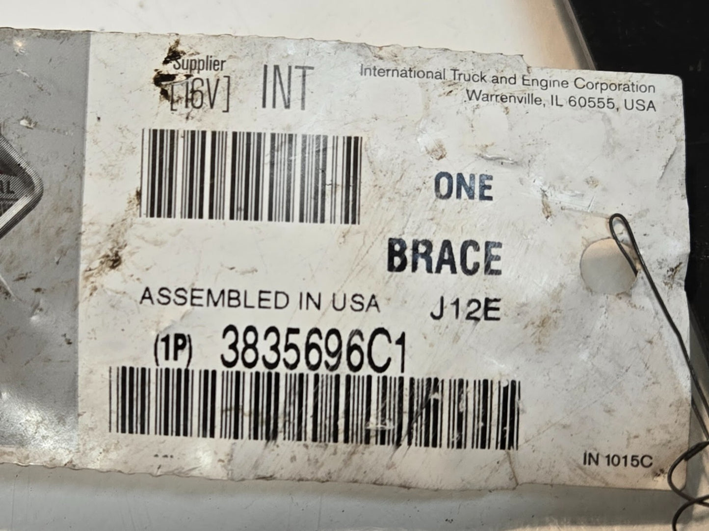 International 3835696C1 Brace Cab Extender J12E | 15-11/16" Long 1" Wide
