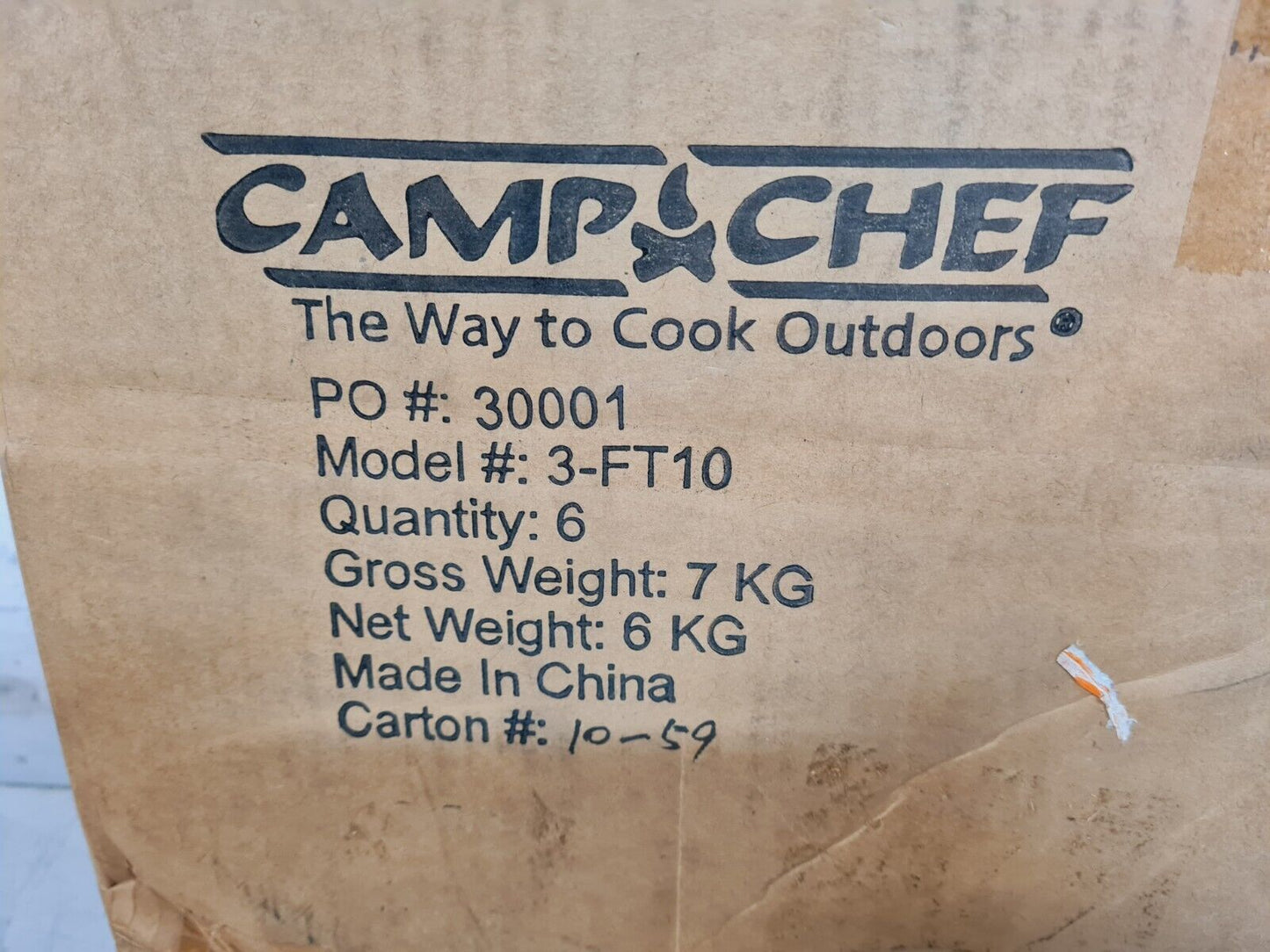 6 Quantity of Camp Chef Heat Diffuser Plates FT-10 (6 Qty)