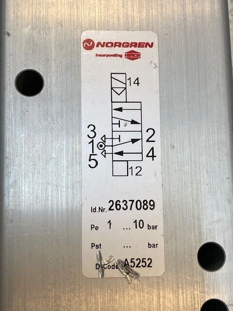 Norgren Solenoid Valve 2637089 | 9933135 | A5153