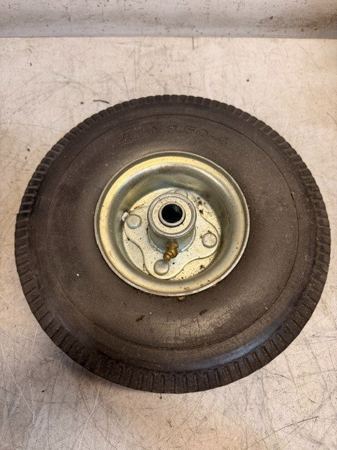 Two Count 10-Inch Air-Filled Utility Tires Sized At 4.10/3.50-4 For Wagons