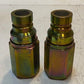 2 Quantity of Faster Hydraulic Flat Face Couplers FF134 | 34NPTM-99N (2 Qty)