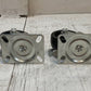 2 Pack of Standard Plate Casters 105mm Base 75mm OD 32mm Treadwidth(2 Quantity)