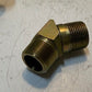 18 Quantity of 45 Degree Brass Elbow Fittings 26mm Thread 18mm ID (18 Quantity)