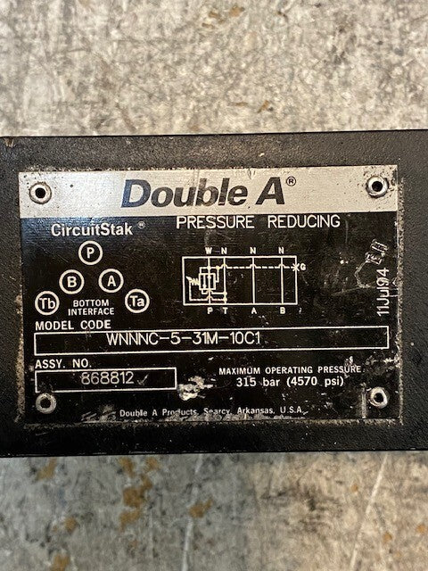 Double A Pressure Reducing Valve WNNNC-5-10M-10C1 | 868812