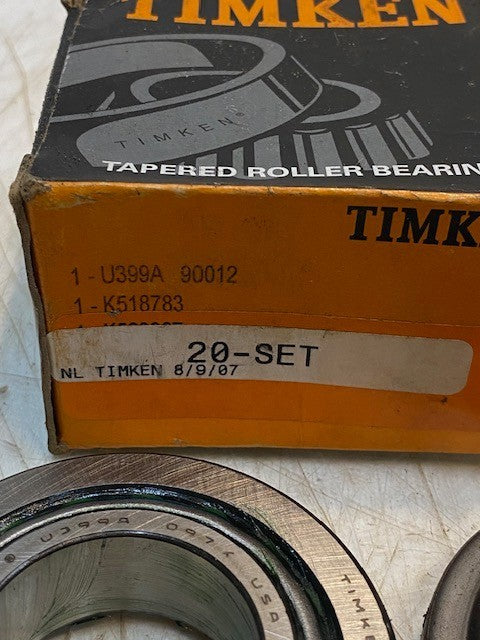Timken 20-SET | U399A 90012 | K518783 Wheel Bearing and Race Set