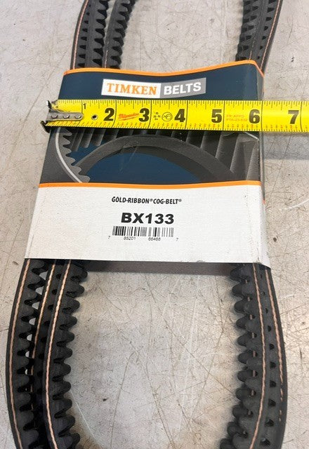 Timken Gold-Ribbon Cog-Belt BX133 Industrial EPDM Raw Edge V-Belt Drive