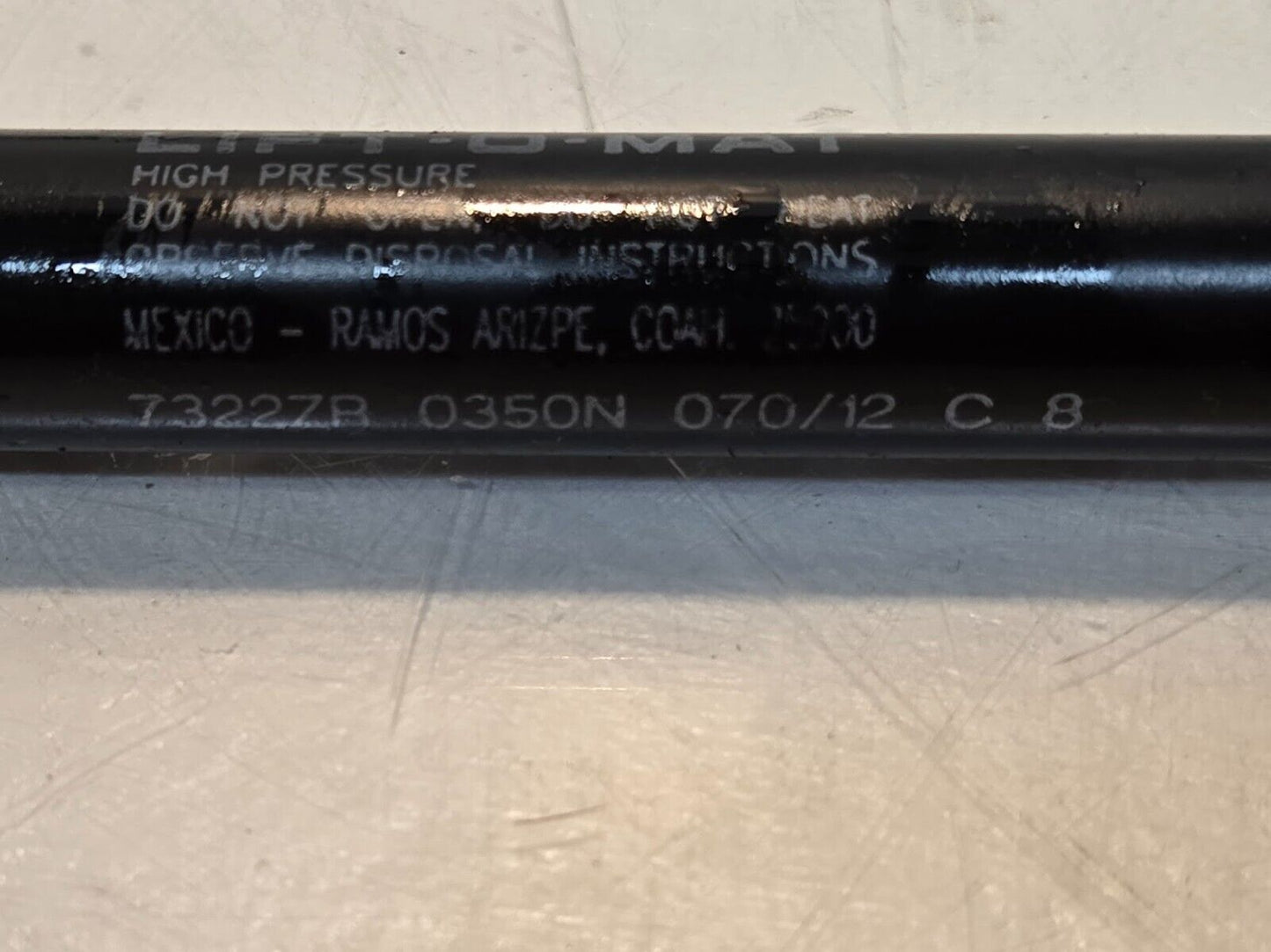 Stabilus Lift-O-Mat 7322ZR 0350N 070/12 C 8 | 15 1/4" Long 18mm Body Diameter