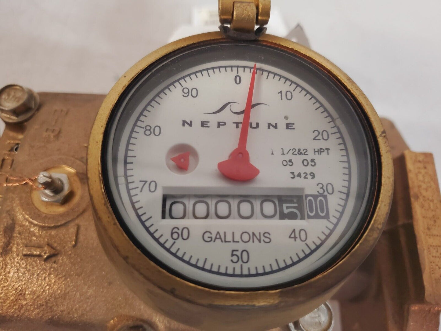 Neptune Bronze Water Turbine Meter 70148384 | 2" HP AWWA Class II