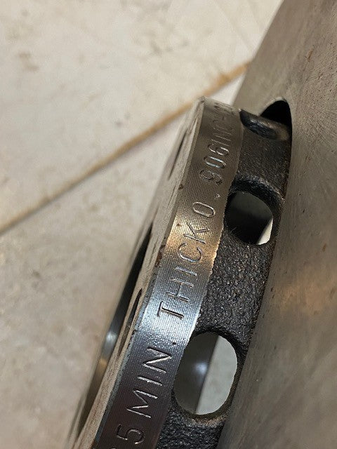 Balo Brake Disc Rotor 5x113mm Bolt Pattern K1902 165 Min Thick