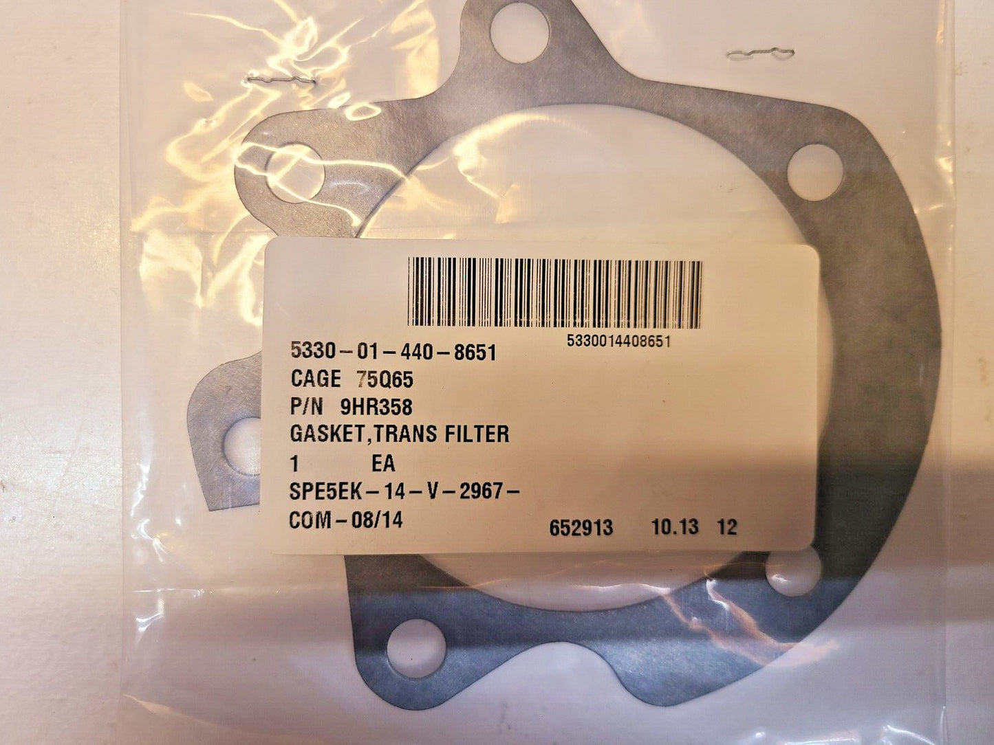 3 Qty. of Gaskets TRANS FILTER 9HR358 | 2CP565 | STRAINER ASSY 3550260 (3 Qty)