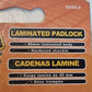 4 Quantity of Bike Gear 6255-4 Laminated Padlocks 072774625543 (4 Quantity)
