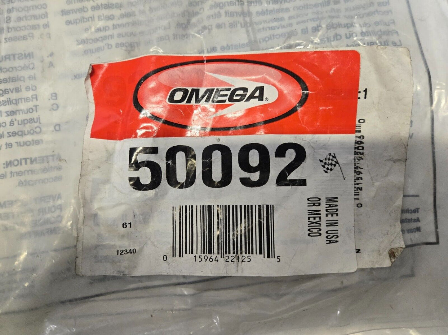 Omega 50092 Power Steering Hose 015964221255 | 12340