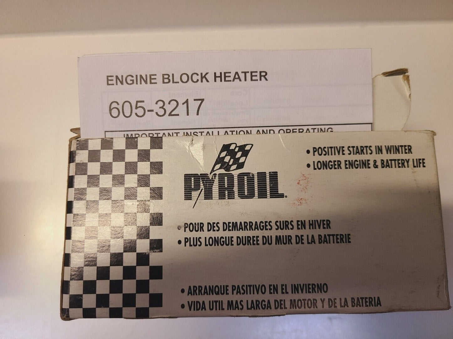 2 Quantity of Pyroil Engine Block Heaters 605-1472 | 605-3217 (2 Qty)