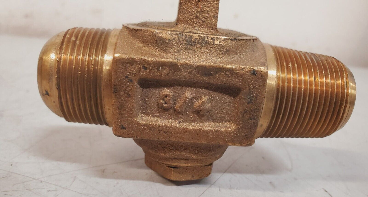 Ford Meter Box Valve 3/4" AWWA x Flare Brass