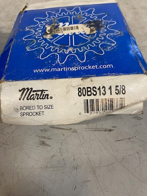 Martin 80BS13 1 5/8 Bored to Size Sprocket - 80 / 1 in, 1.62" Bore