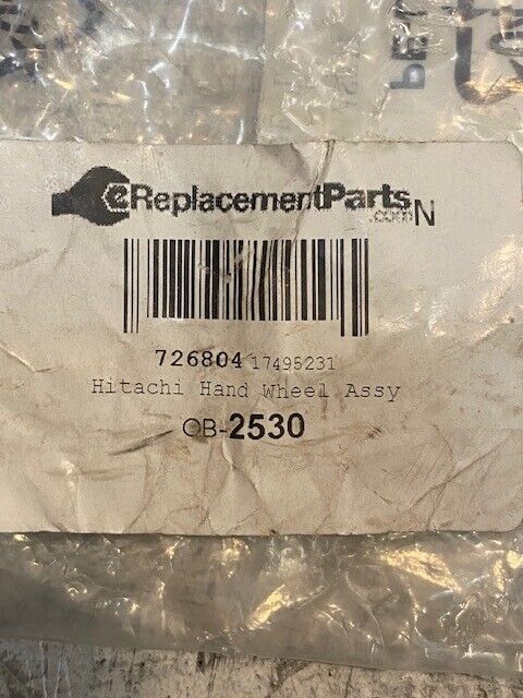 28MG Hand Wheel Assembly for Hitachi 726804 | C10FR | OB-2530 | 17495231