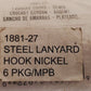 864 Quantity of Darice Lanyard Hooks Nickel Plated 23mm | 1881-27 (864 Qty)