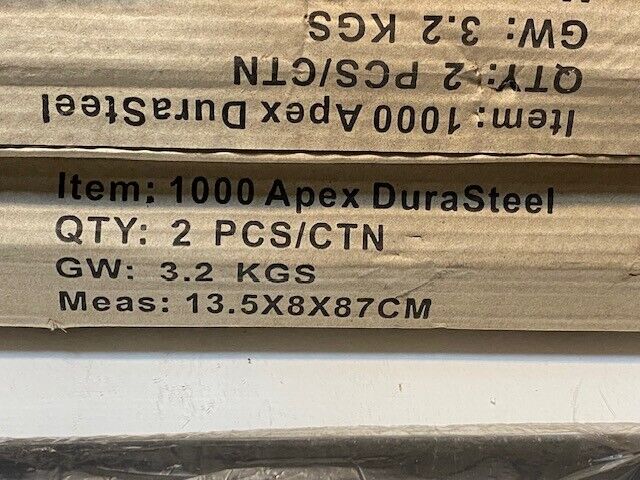 3 Qty of #1000 Apex Durasteel Stanchion/Post w/ 2 PCS/CTN 13.5x8x87 CM (3 Qty)