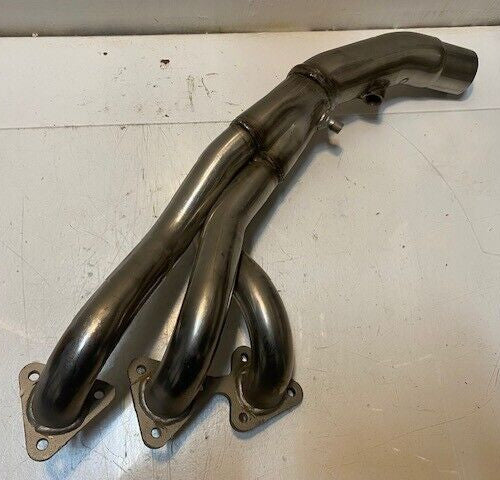 3-Branch Exhaust Header 25" L  52mm Bore 39mm Branch Bore 14mm Thread