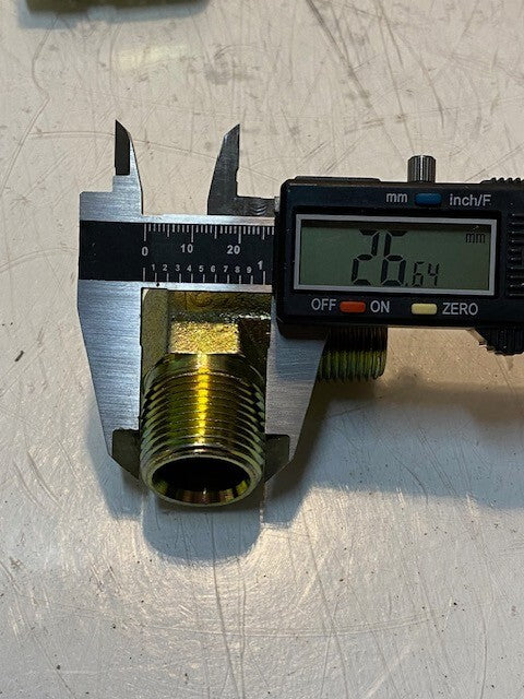15 Quantity of 90 Degree Elbow Male to Male Pipe Fittings 12 | 27mm Thread