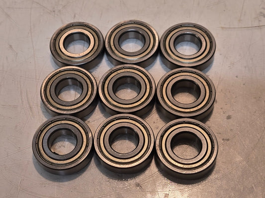 9 Quantity of Metal Shielded Bearings R10Z | 1-3/8" OD x 5/8" Bore (9 Qty)