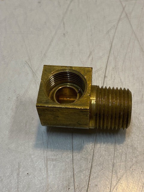 Weatherhead 90 Degree 1/2" Brass Inverted Flare Elbow 402x8x8 | 21mm Thread