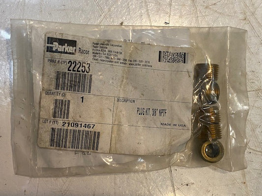 Parker Racor 22253 Port Plug Kit 3/8" NPTF Fuel Filter Housing Plug Set