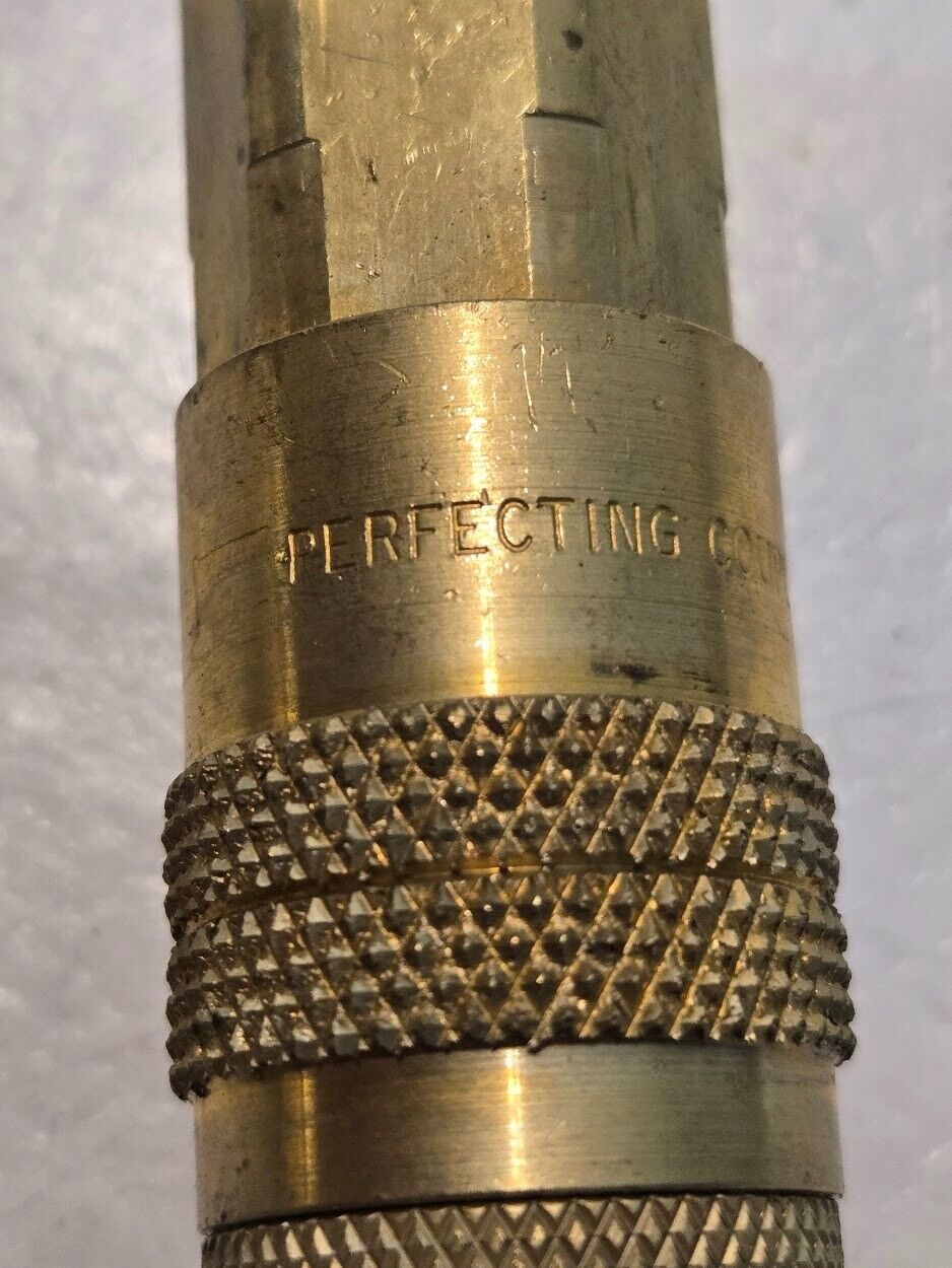 2 Quantity of Perfecting Coupling Series F 1/4" Quick Couplings 1/4" MPT (2 Qty)