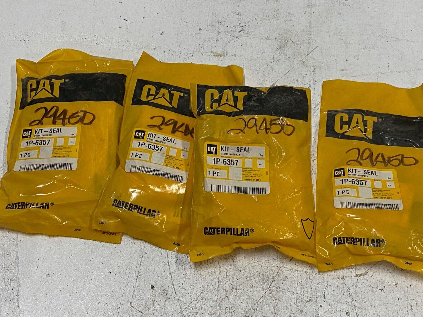 4 Qty of CAT Seal Kits 1P-6357 (4 Quantity)