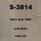 2 Boxes of Uline Navy Bag Tape S-3814 | 3/8"x540' | 16 Rolls (32 Rolls Total)