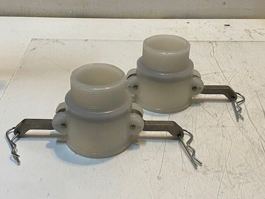 2 Quantity of Cam Lock Couplings 3-1/4" H 48mm Bore 59mm Thread 77mm OD (2 Qty)