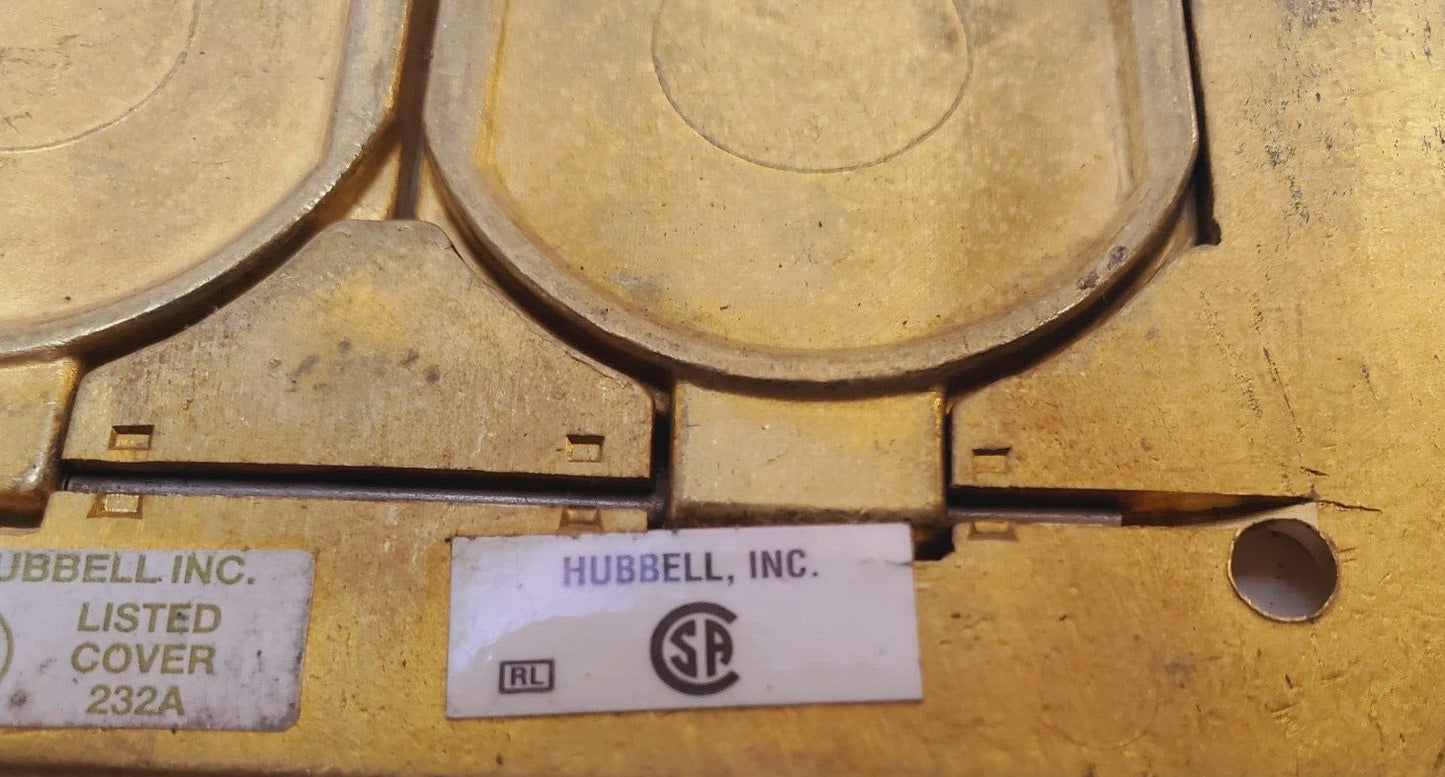 Hubbell Wiring Cover Floor Box 232A