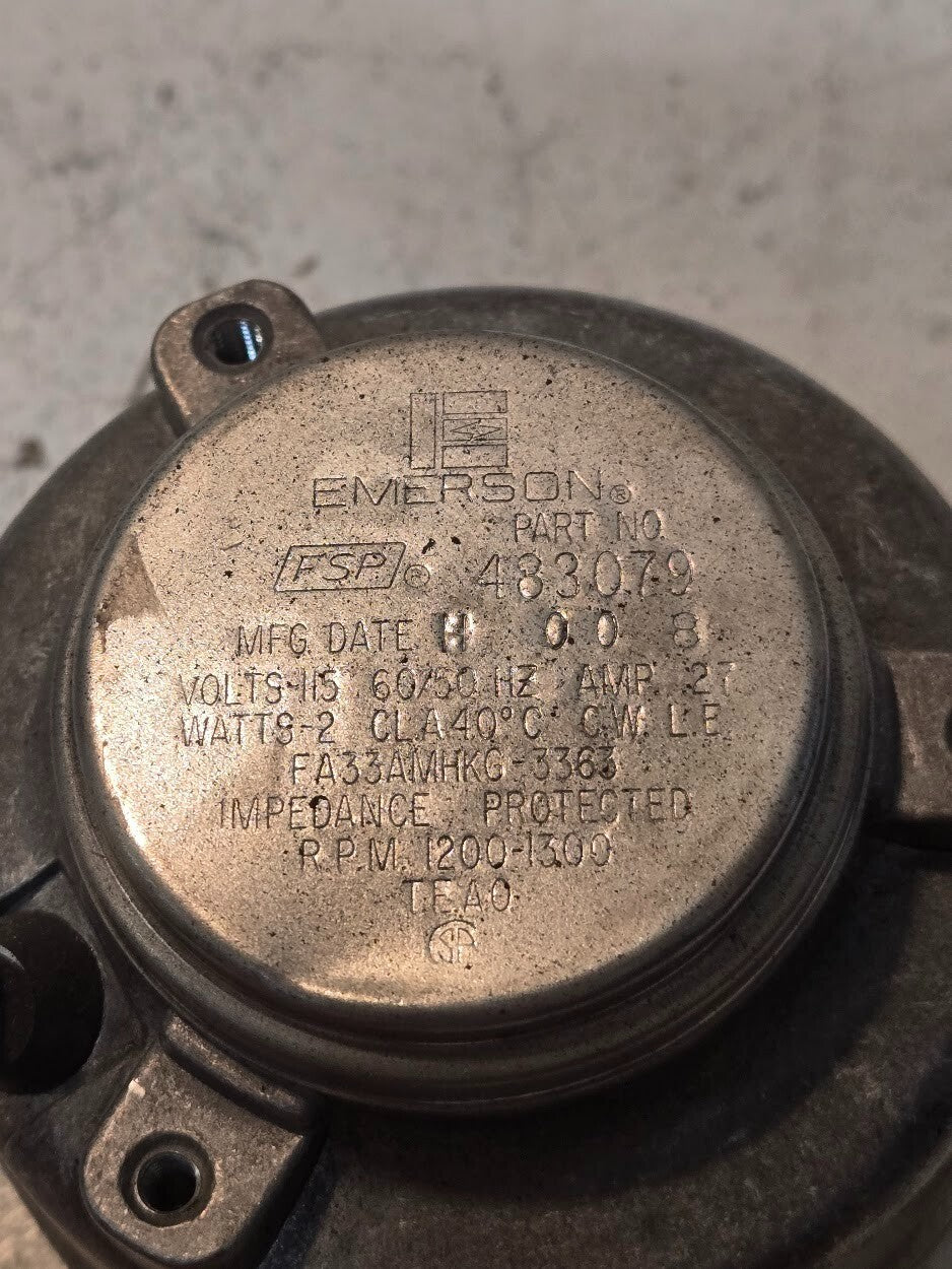 Emerson Condenser Fan 483079 | 1-060399 | 00-241-A | 115 V | 60/50HZ | 27 Amp