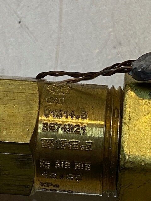 Brass Refrigeration Pressure Relief Valve CAT No. 3220, 3C2CA, 283C, D1514.B