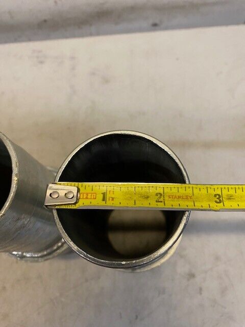 6 Quantity of 7" Plated-Steel Threaded Combination Nipples 7" H 58mm W (6 Qty)