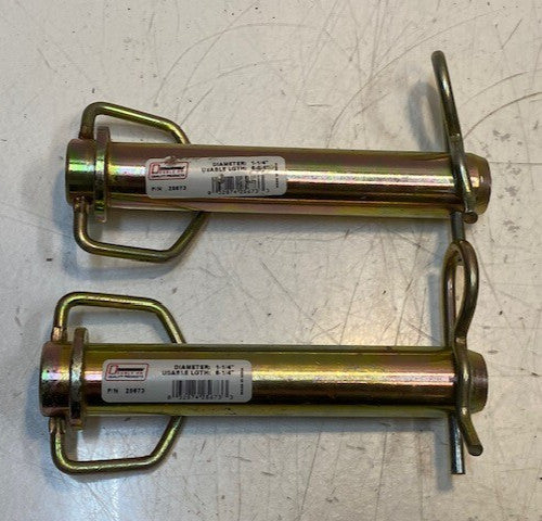 2 Qty of Double HH 25673 Zinc Plated Hitch Pins 1-1/4" Dia. 6-1/4" Long (2 Qty)