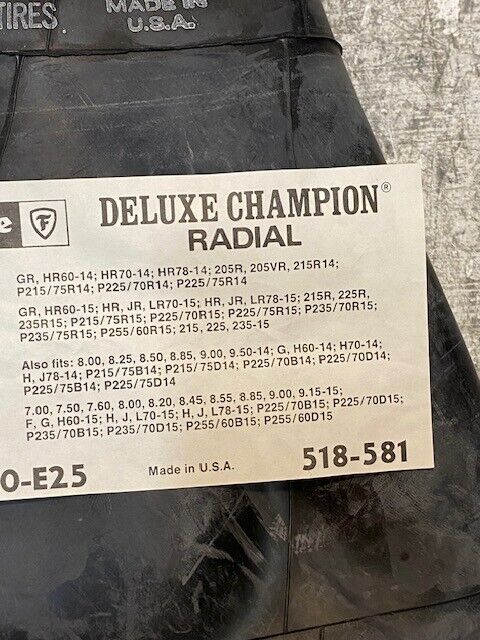 Firestone 4519R Deluxe Champion Radial Inner Tube 7A-131-20-E25