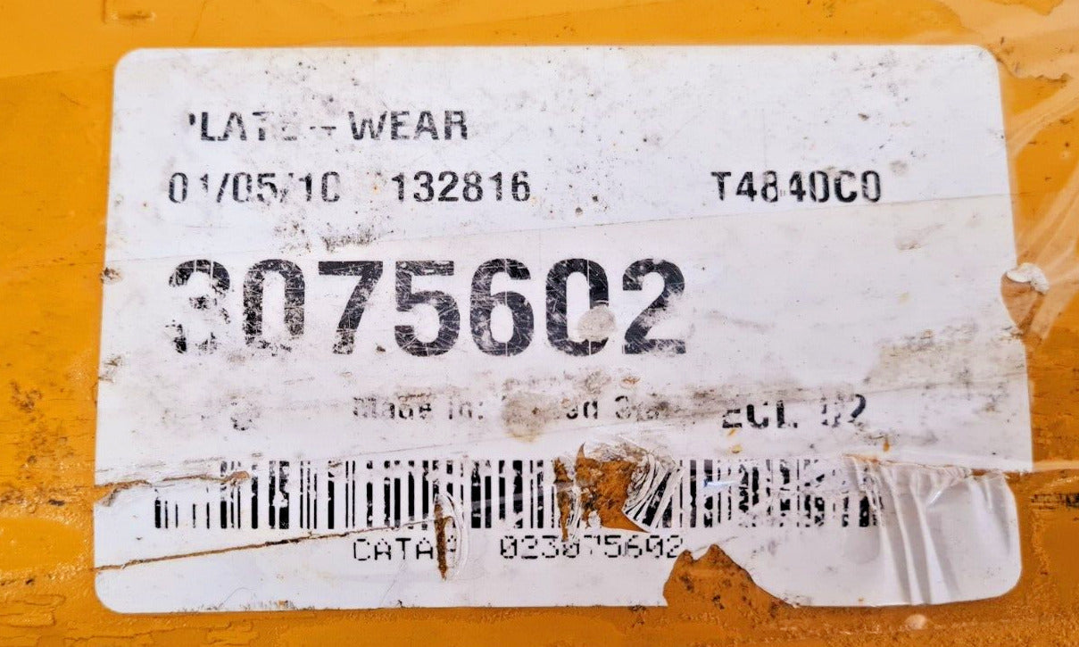 CAT Plate-Wear Part Number 3075602 | T4840C0 | 023075602