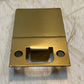 5 Quantity of Golden Metal Extended Lip Strike Plates 3-3/4" x 2-1/4" (5 Qty)